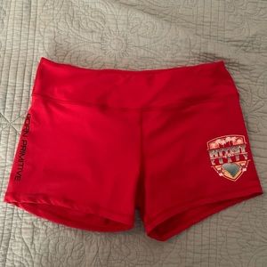 Born Primitive booty shorts with comp logo L